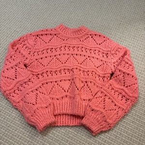 Aqua Girls pink pattern sweater (from blooming dales)